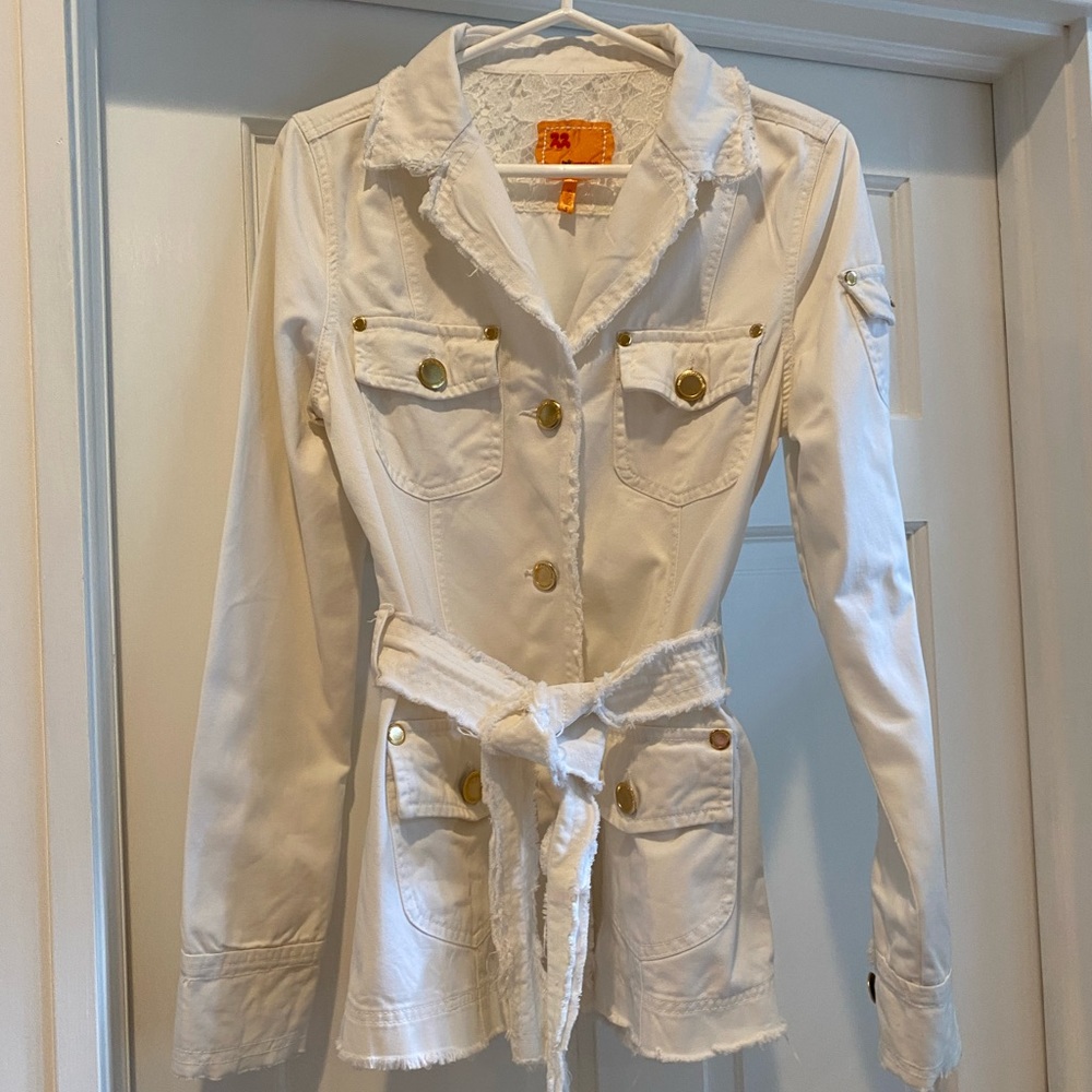Twill Twenty Two White Jacket In Size S. - image 1